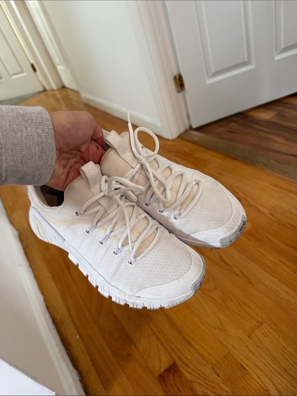 Nike Men's White Knit Training Sneakers